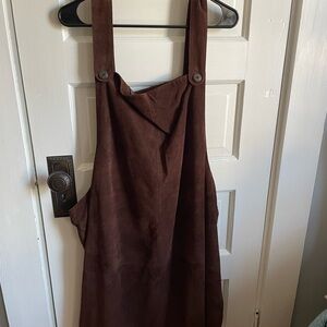 Women’s Adrian Jordan suede Leather jumper. Brown size 26/28.